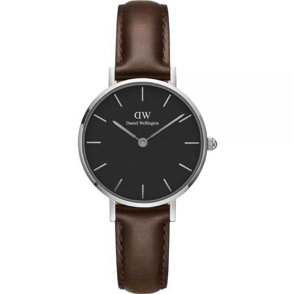 DANIEL WELLINGTON DANIEL WELLINGTON Petite Bristol Silver 28mm Black